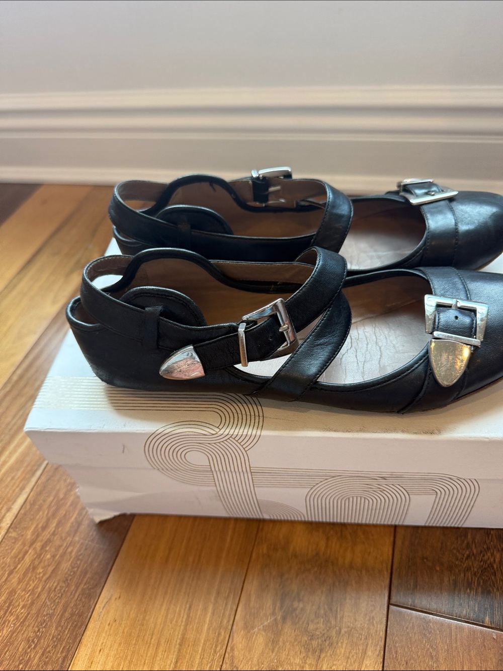 Belle by Sigerson Morrison Randy Buckle Flats